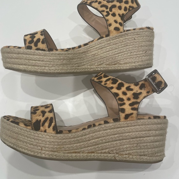 Steve Madden wedged espadrilles with cheetah print. - Picture 4 of 6